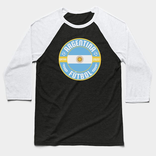 Argentina Futbol Baseball T-Shirt by footballomatic